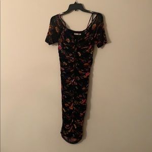 Black floral dress